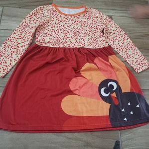 Girl thanksgiving turkey dress